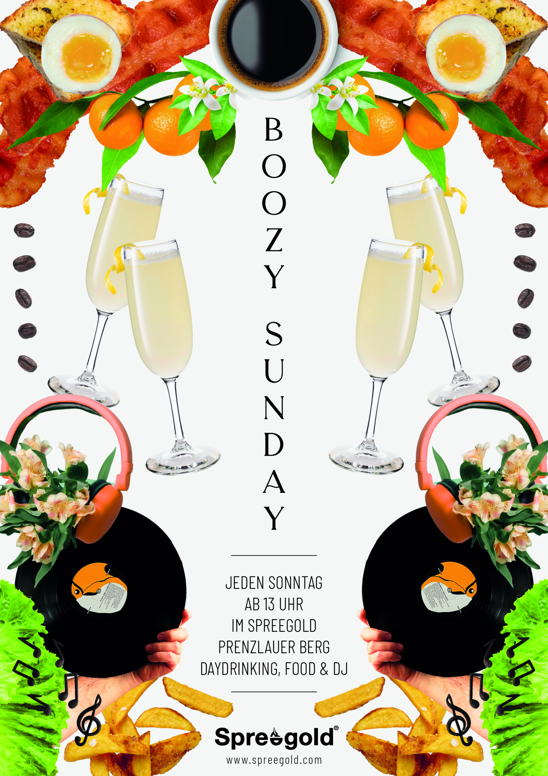 Boozy Brunch Flyer
