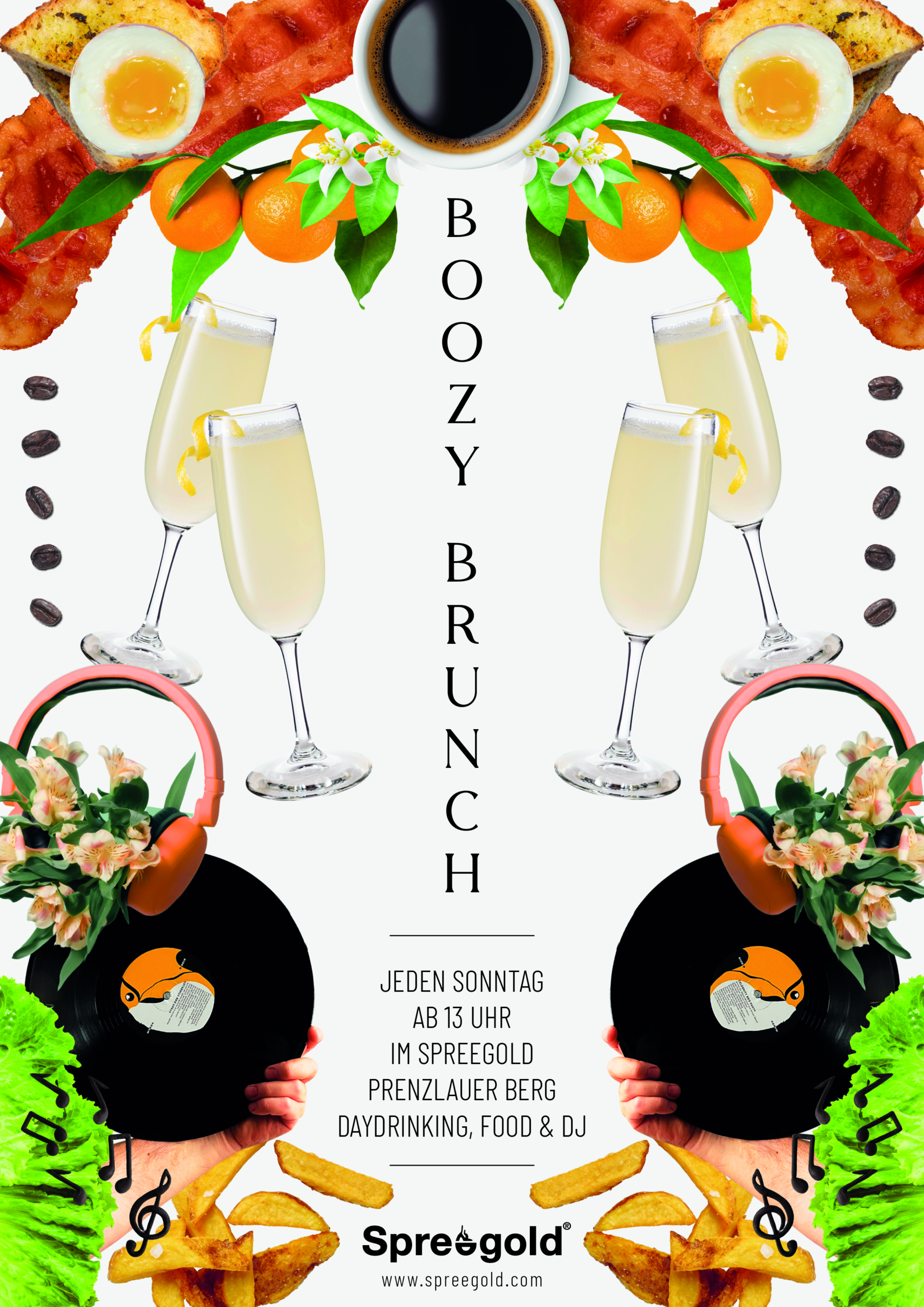 Boozy Brunch Flyer